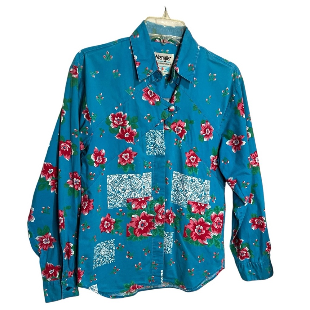 Vintage Wrangler Authentic Western Apparel Cutout Shirt